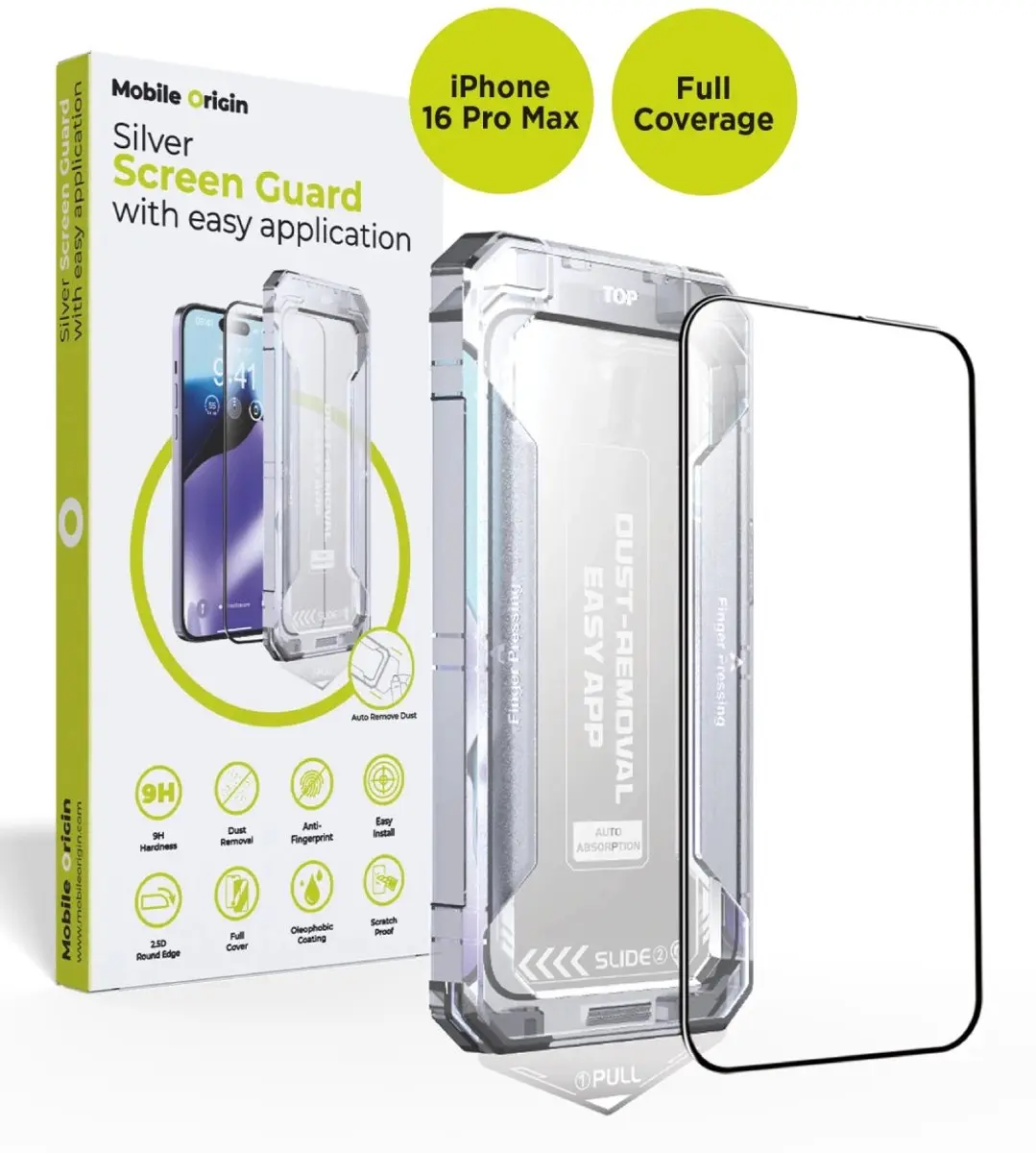 Mobile Origin Schermbeschermer iPhone 16 Pro Max - Transparant