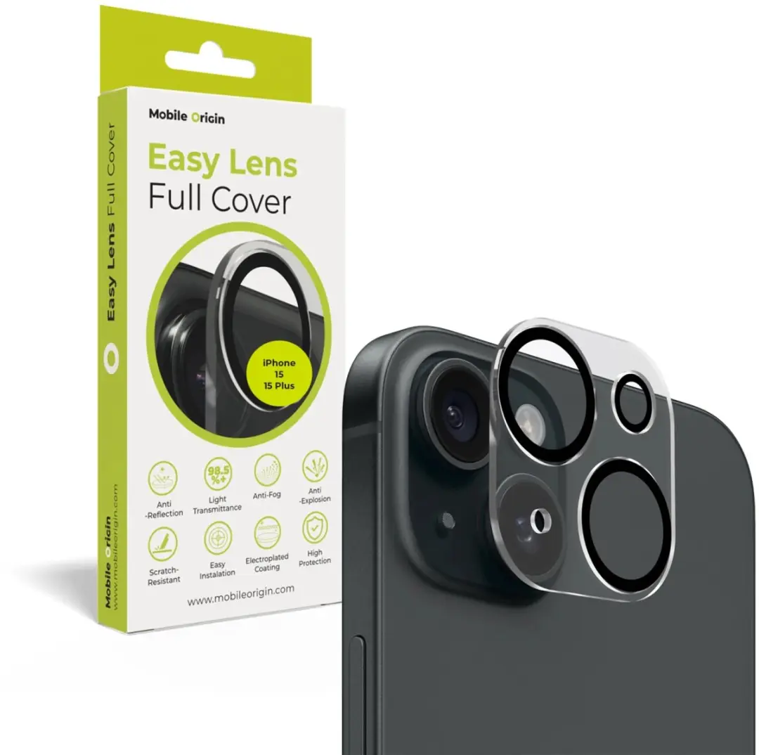 Mobile Origin Easy Lens Full Cover Transparant