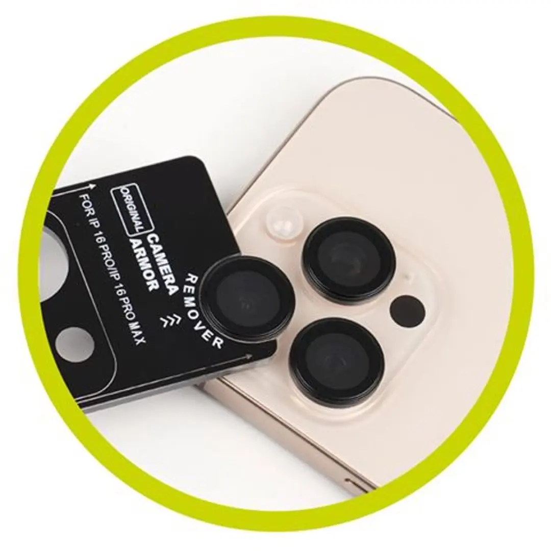 Mobile Origin Easy Lensbeschermers - iPhone 14 Pro/Max - Zwart