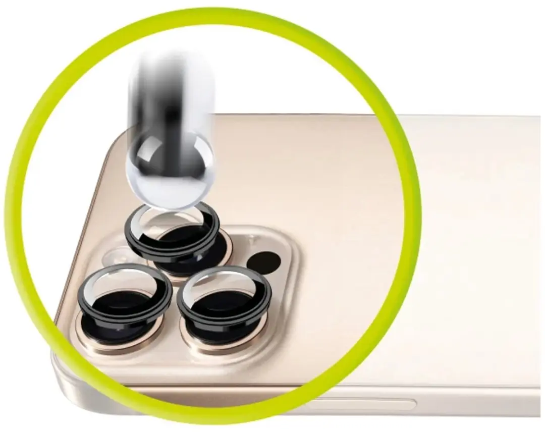 Mobile Origin Easy Lensbeschermers iPhone 13 Pro/Max - Zwart
