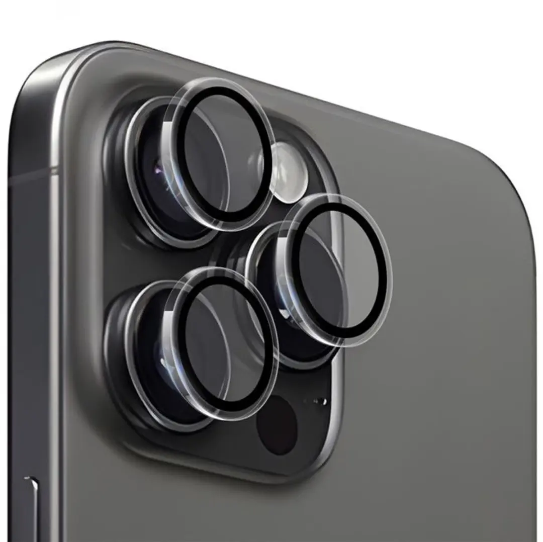 Mobile Origin Easy Lensbeschermers iPhone 15 Pro/Pro Max - Transparant