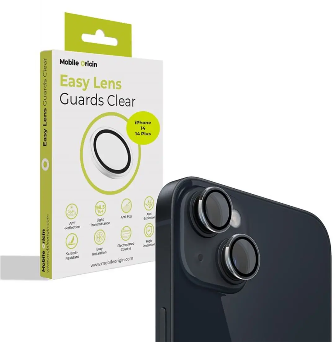 Mobile Origin Easy Lensbeschermers Transparant - iPhone 14/14 Plus