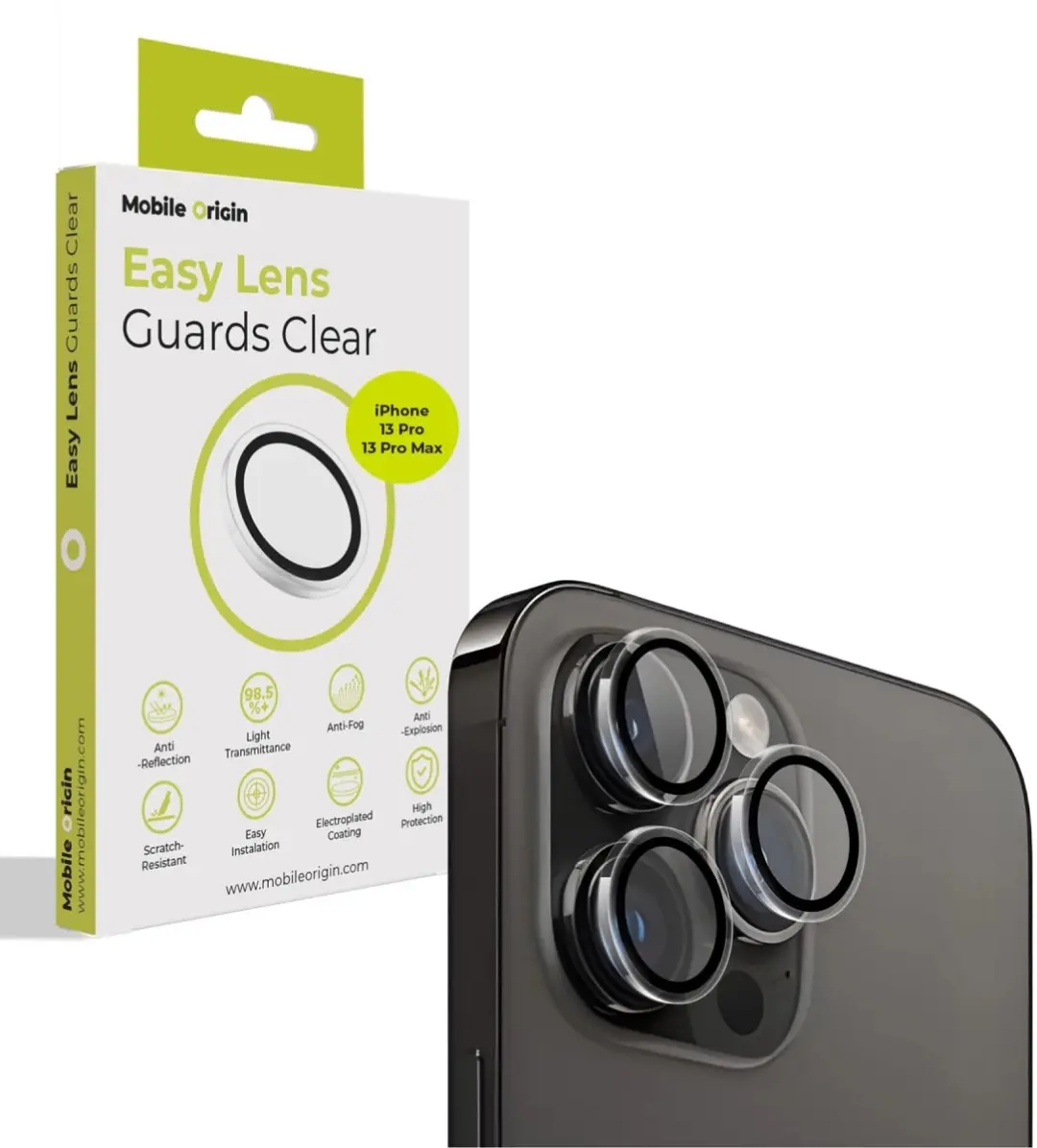 Mobile Origin Easy Lensbeschermers Transparant