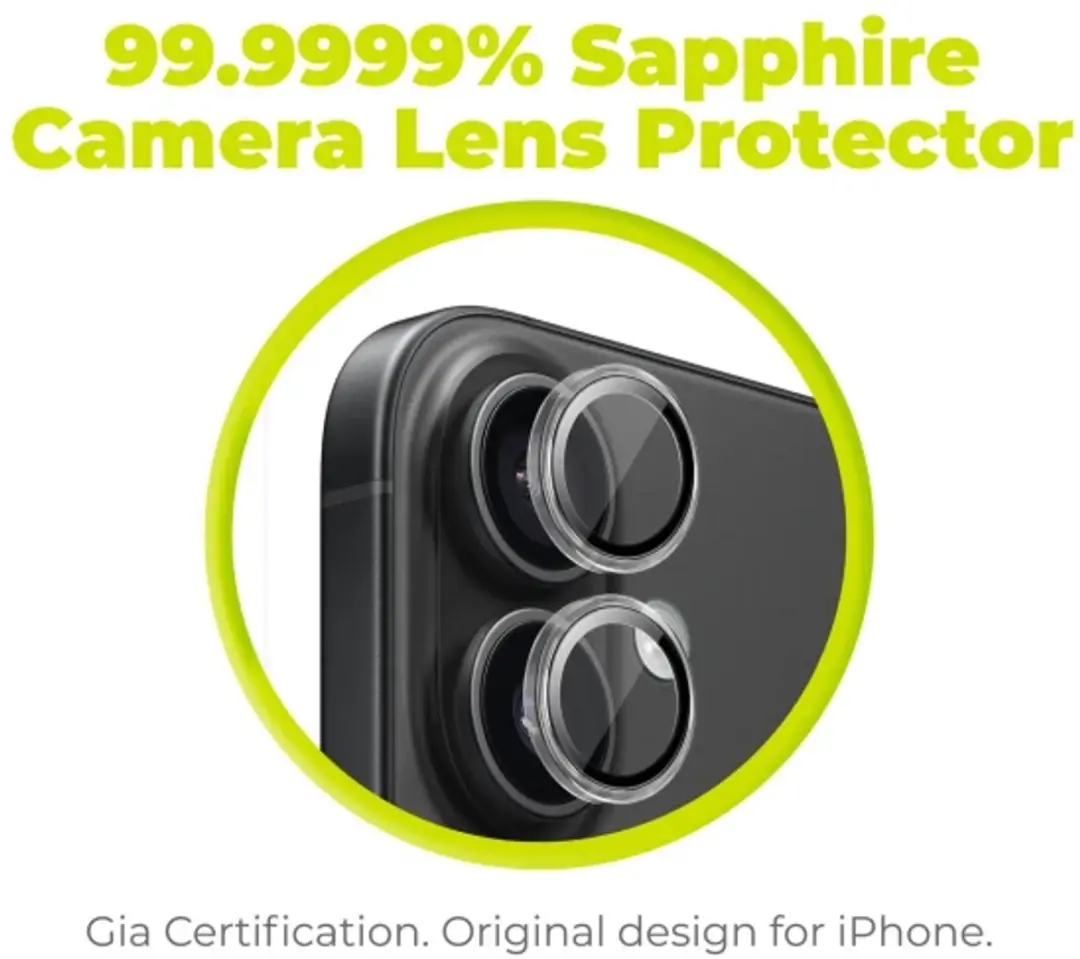 Mobile Origin Saffieren Lensbeschermers iPhone 16/16 Plus - Transparant