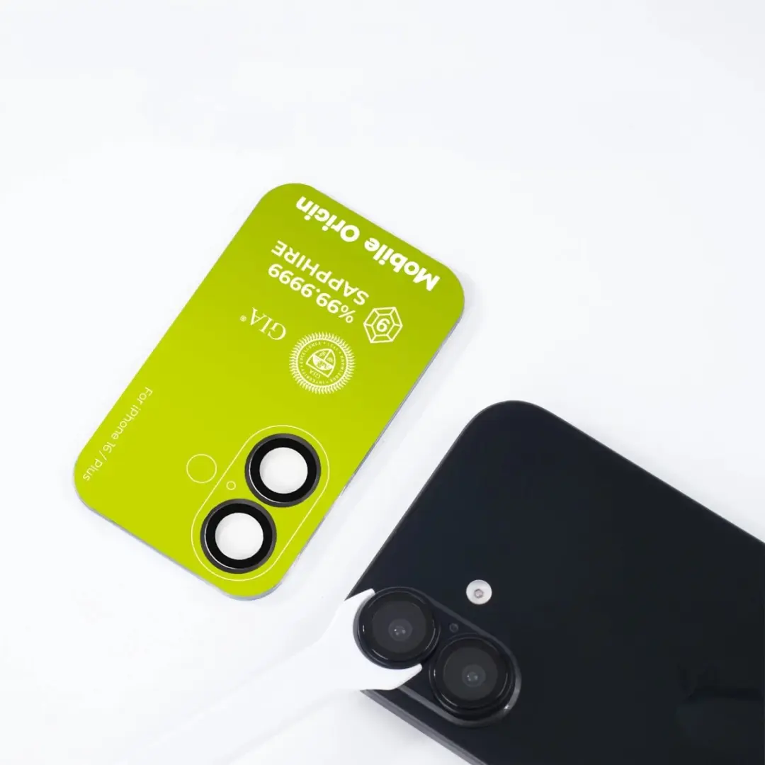 Mobile Origin Saffieren Lensbeschermers iPhone 16/16 Plus - Zwart