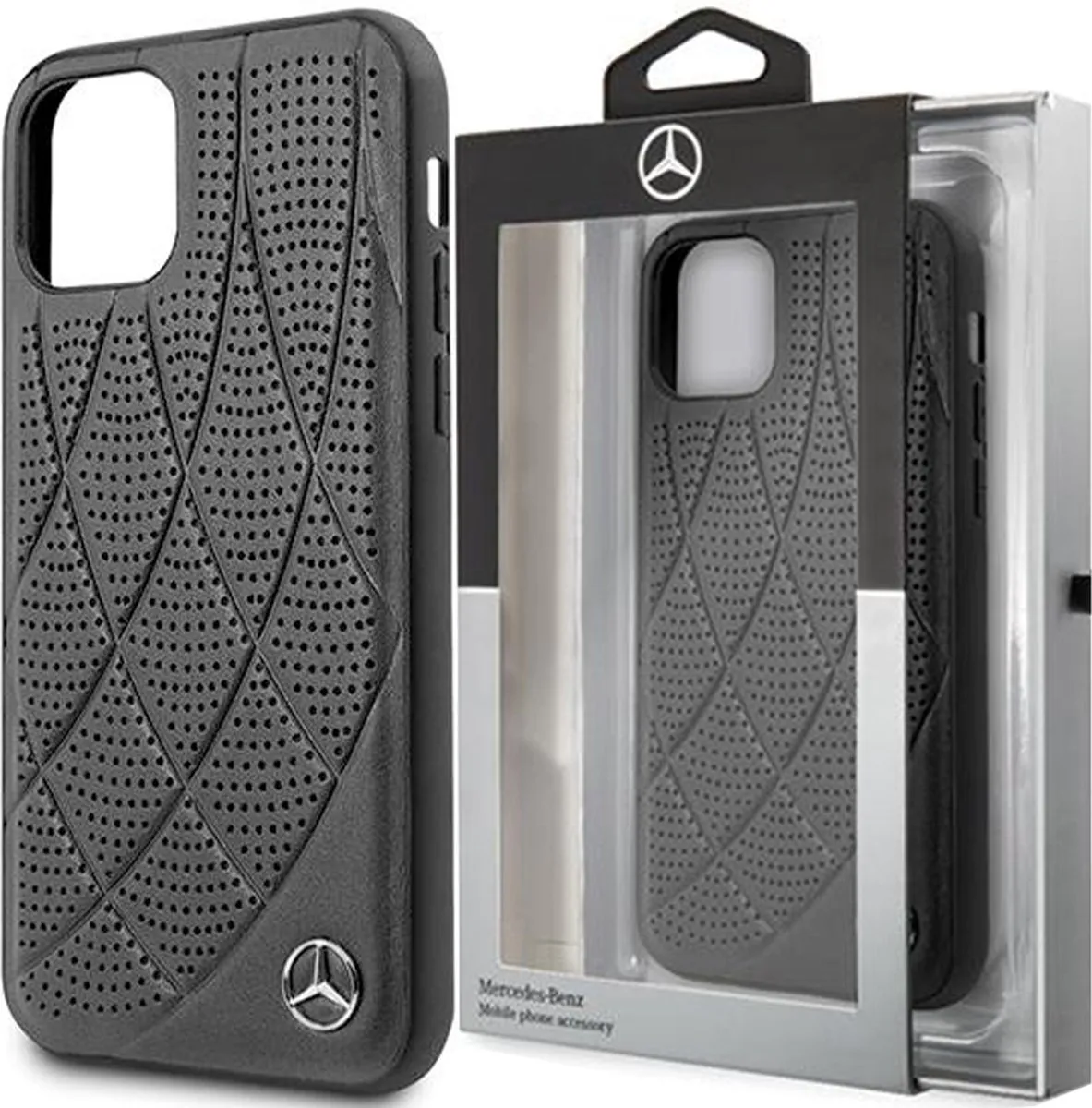 Mercedes-Benz iPhone 12 Mini Hard Case 3700740484074 - Zwart