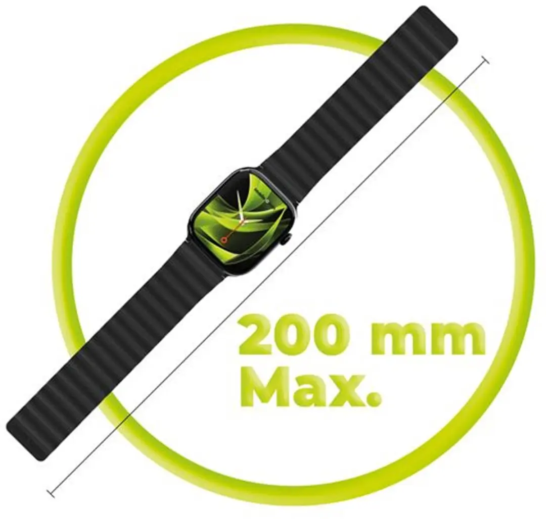 Mobile Origin Magnetic Watch Strap II - Apple Watch 44-49mm - Zwart - afbeelding 6 van 6