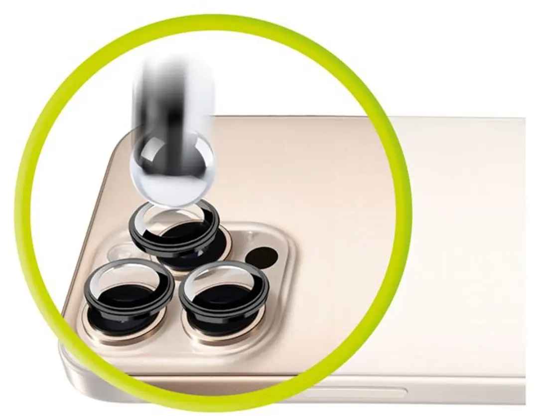 Mobile Origin Easy Lensbeschermers iPhone 16E - Zwart