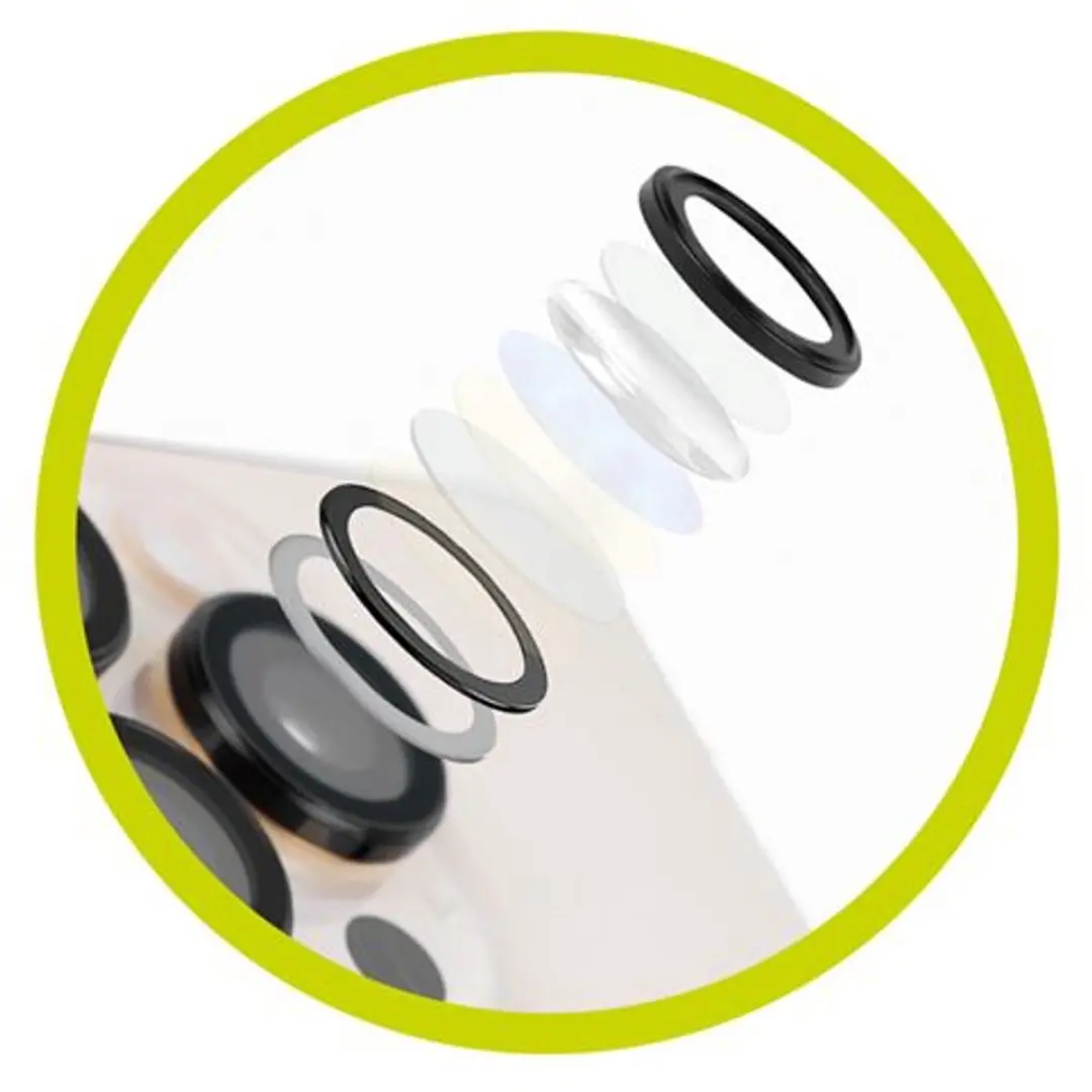 Mobile Origin Easy Lensbeschermers iPhone 16E - Zwart