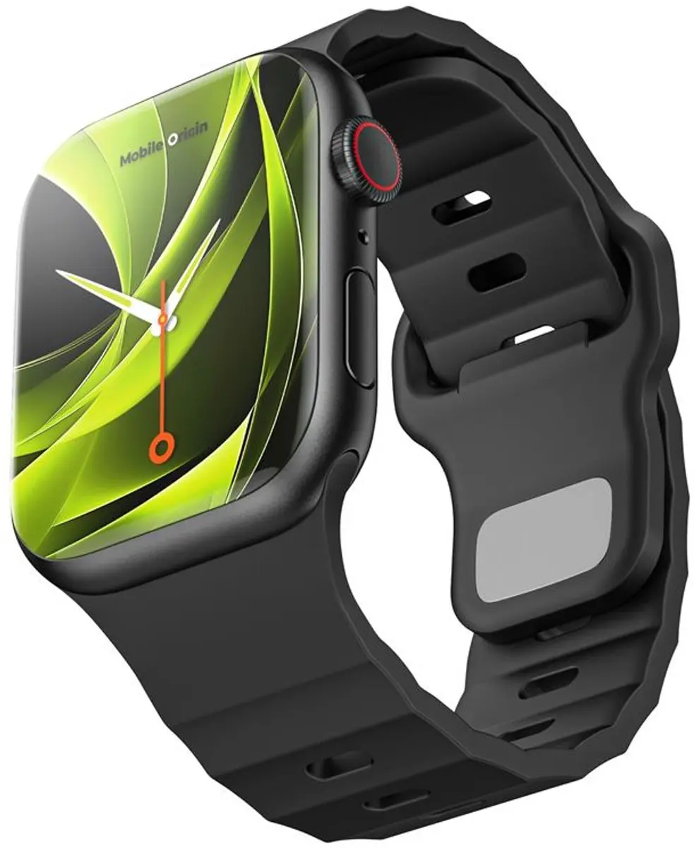 Mobile Origin Strap III Apple Watch Band - Zwart - Universeel