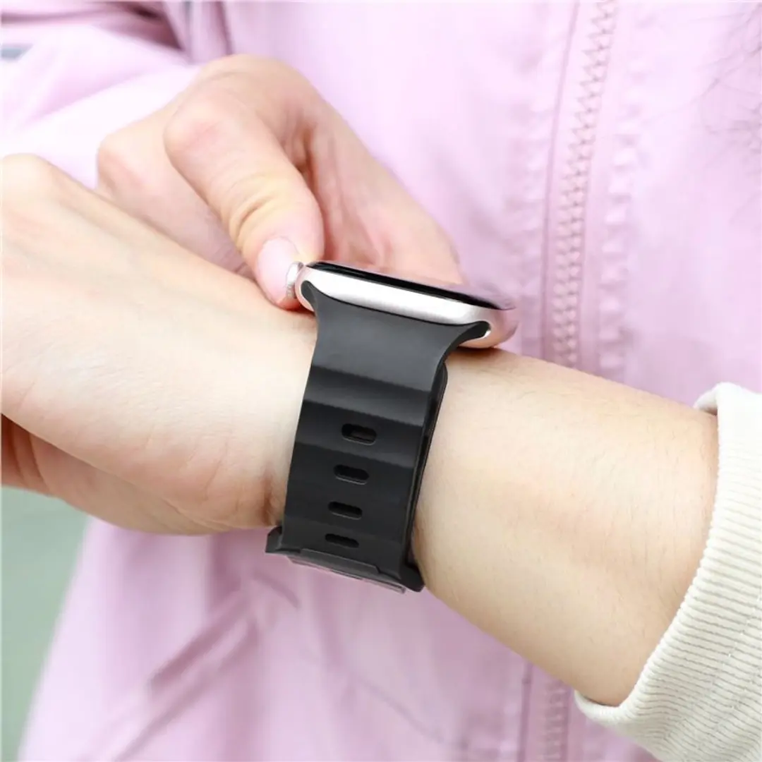 Mobile Origin Strap III Apple Watch Band - Zwart - Universeel