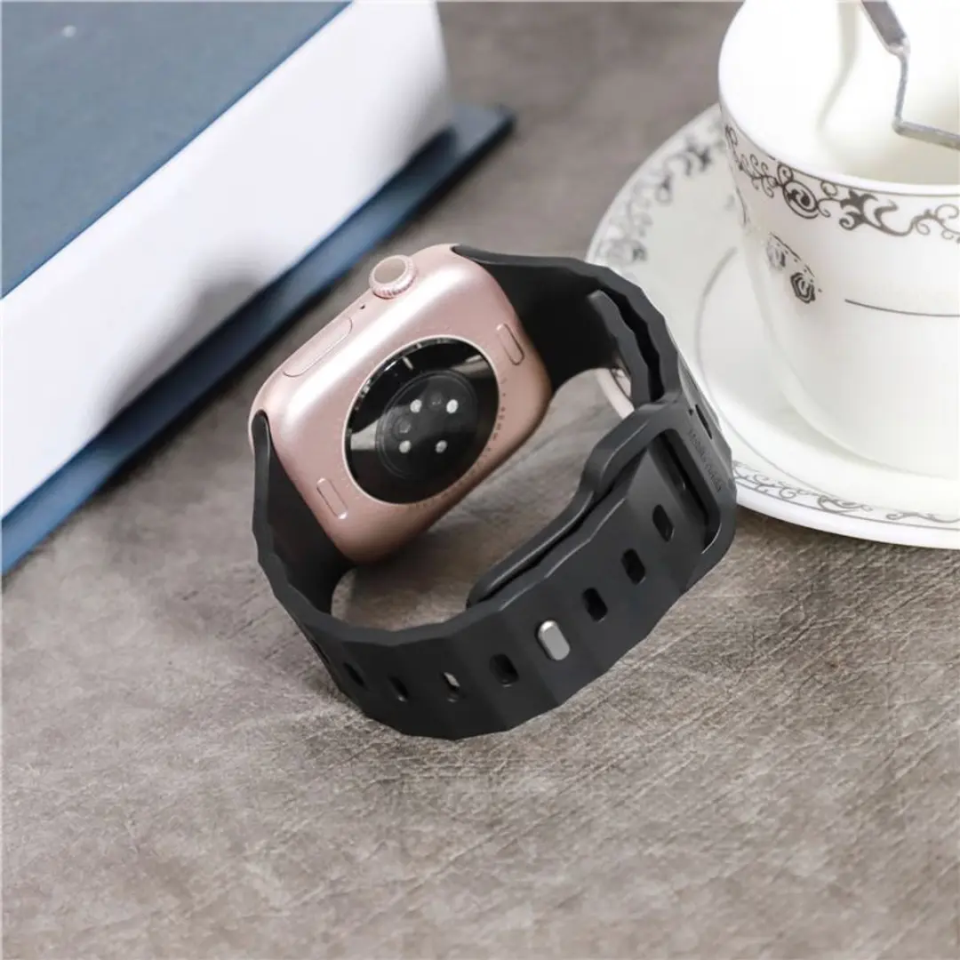 Mobile Origin Strap III Apple Watch Band - Zwart - Universeel - afbeelding 6 van 6
