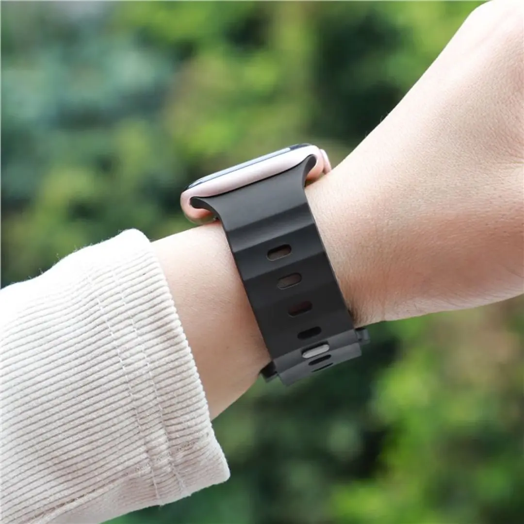 Mobile Origin Strap III Apple Watch Band - Zwart - Universeel