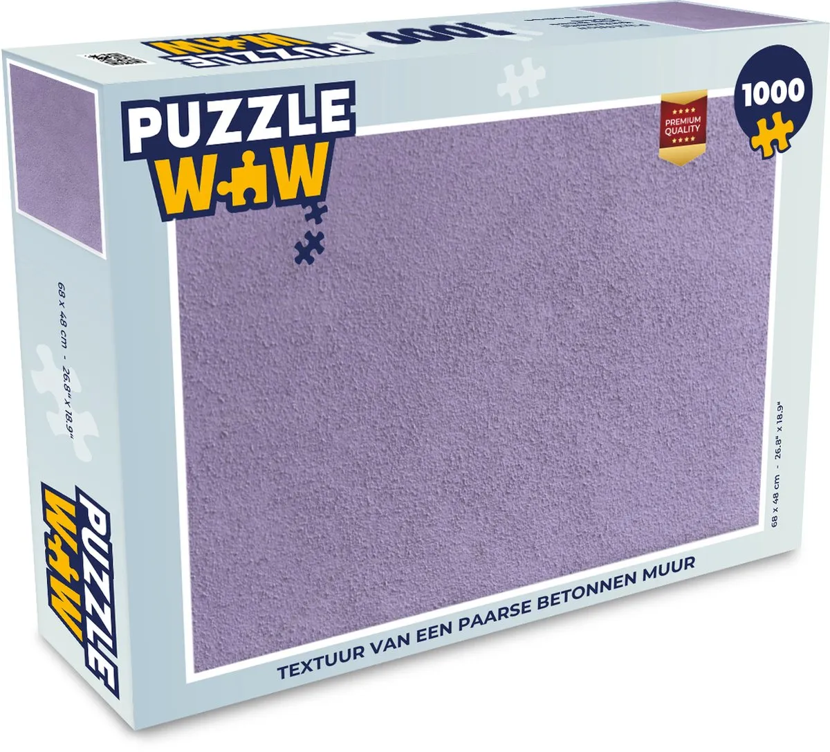 PuzzleWow Betonprint Legpuzzel 1000 Stuks - Multicolor
