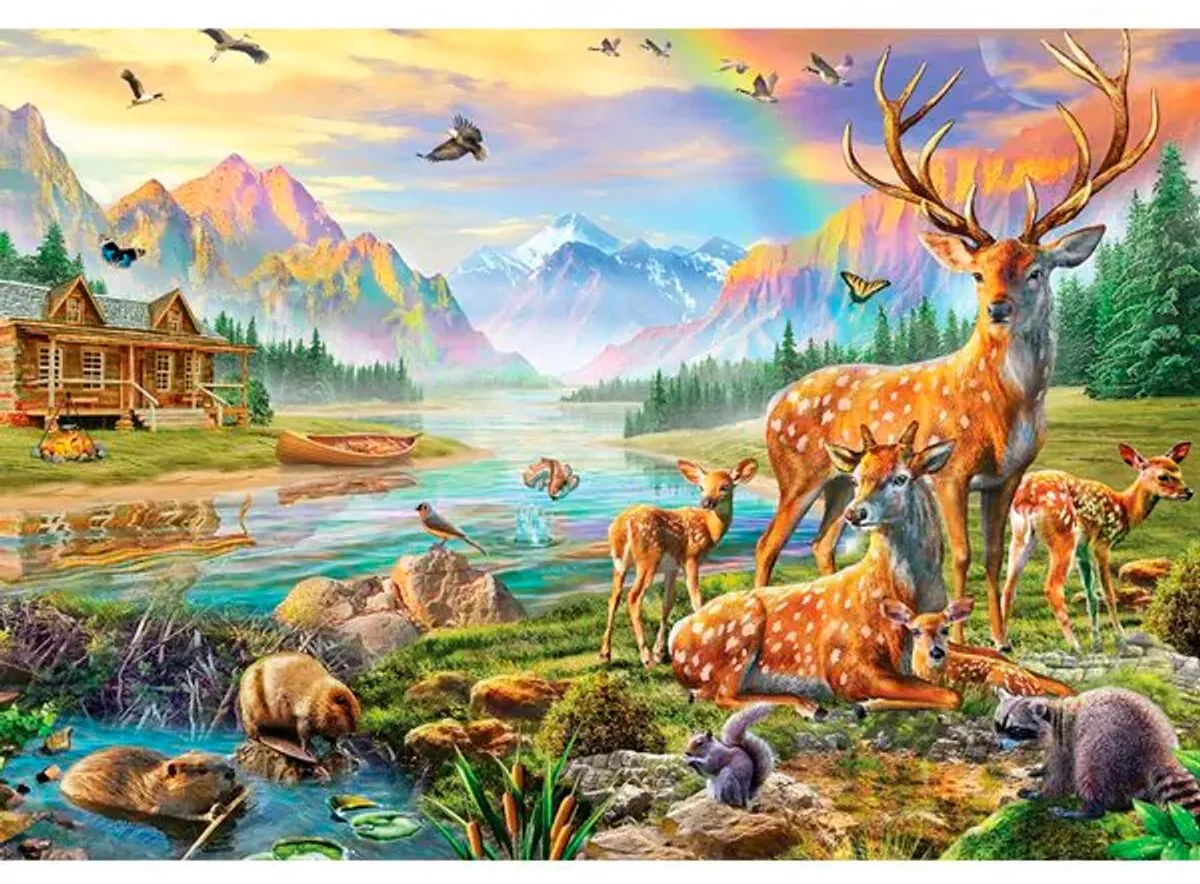 Jumbo Deer Family Legpuzzel 3000 Stuks - Multi