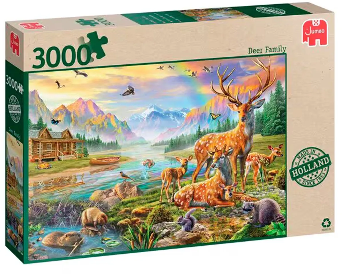 Jumbo Deer Family Legpuzzel 3000 Stuks