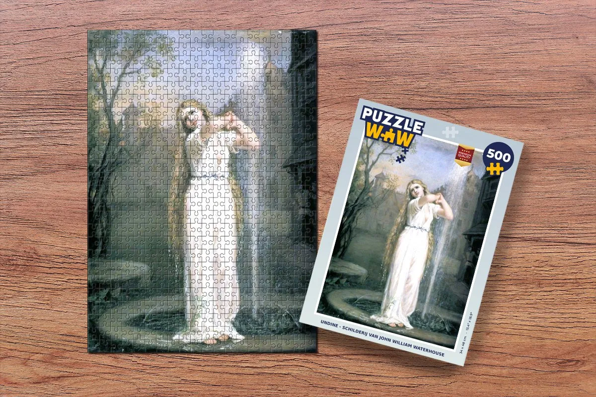 PuzzleWow Undine Legpuzzel 500 Stuks - John William Waterhouse - Multicolor