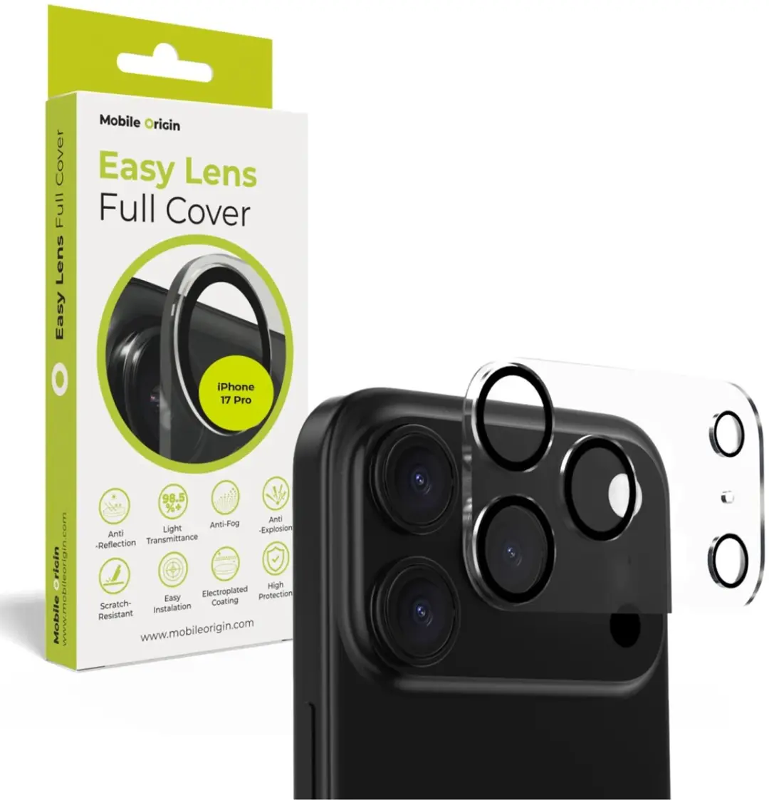 Mobile Origin Easy Lens Full Cover Transparant