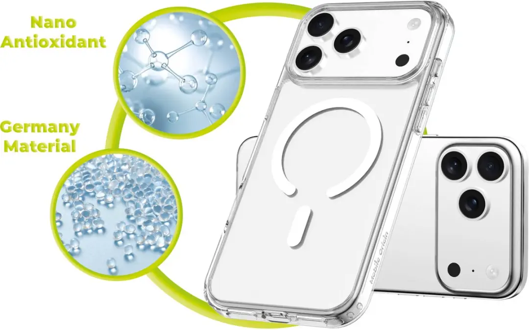 Mobile Origin Hybrid MagSafe Hoesje 8594215996286 - Transparant