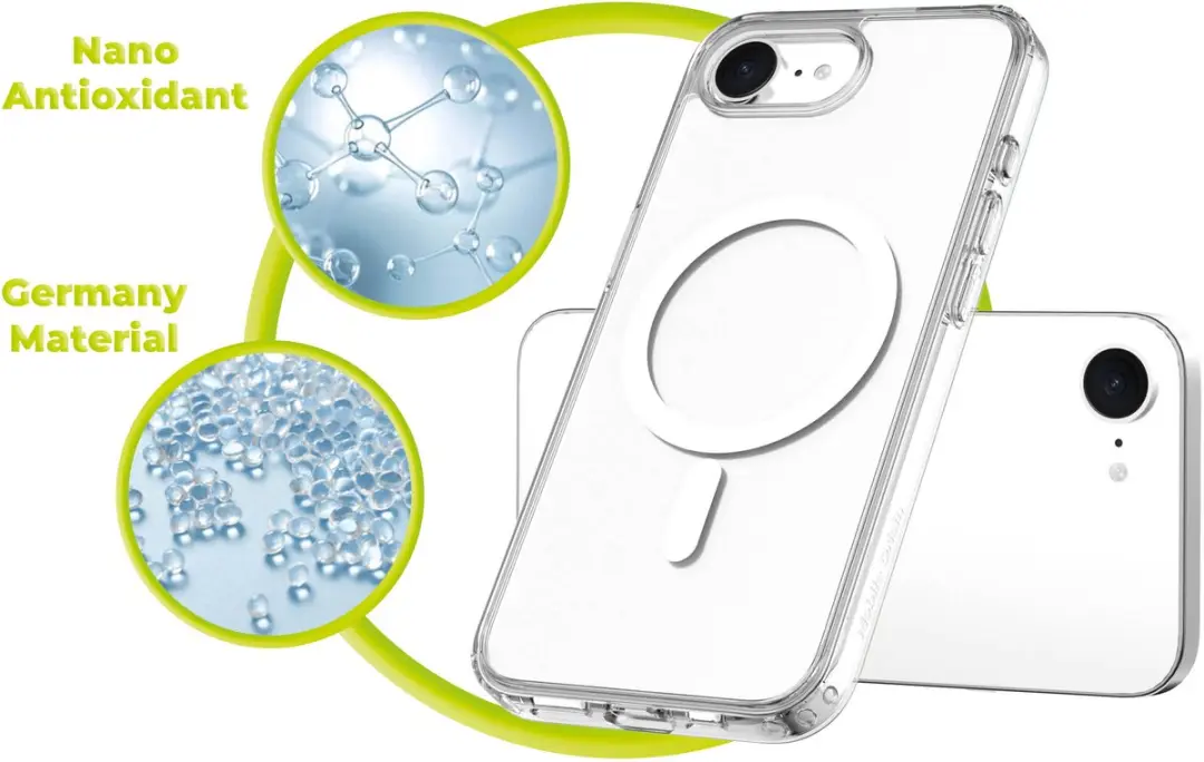 Mobile Origin Hybrid MagSafe Hoesje 8594215996323 - Transparant