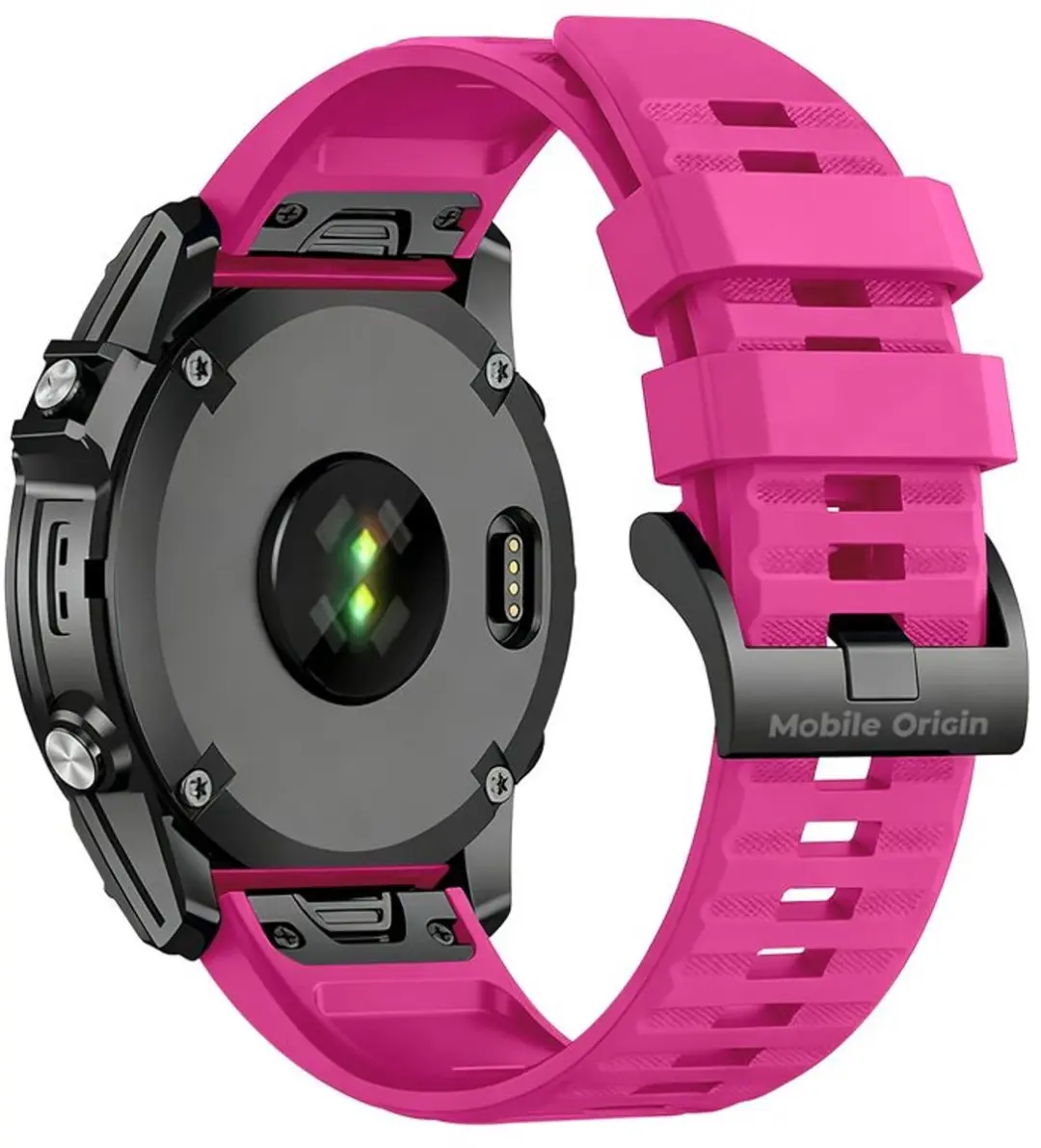 Mobile Origin Easy Strap Siliconen Horlogebandje 20mm - Roze