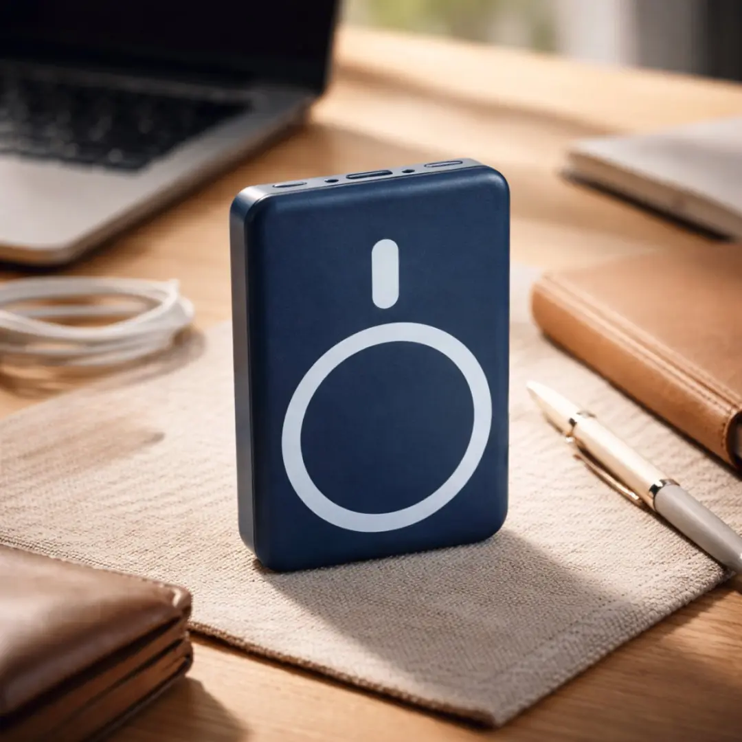 Grundig Powerbank 5000mAh - MagSafe Blauw - afbeelding 5 van 5