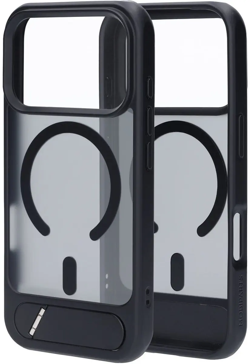 Mobiparts Hoesje iPhone 18 Pro MagSafe - MP-132871 - Zwart Transparant - afbeelding 3 van 4