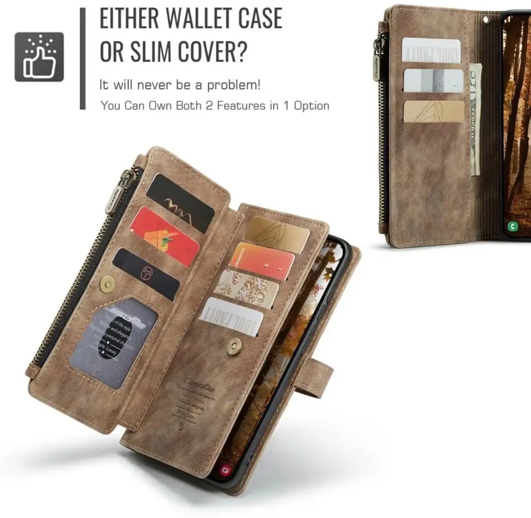 Caseme C30 Hoesje Samsung Galaxy S26 - Bruin - afbeelding 3 van 6