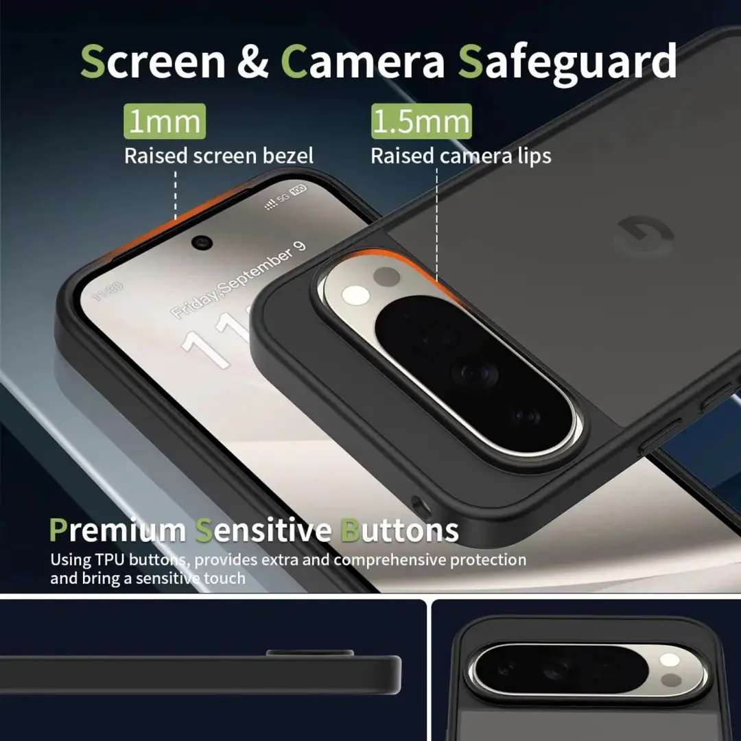 Selected by GSMpunt Google Pixel 11 Pro XL Hoesje - Matte Zwart - afbeelding 5 van 6