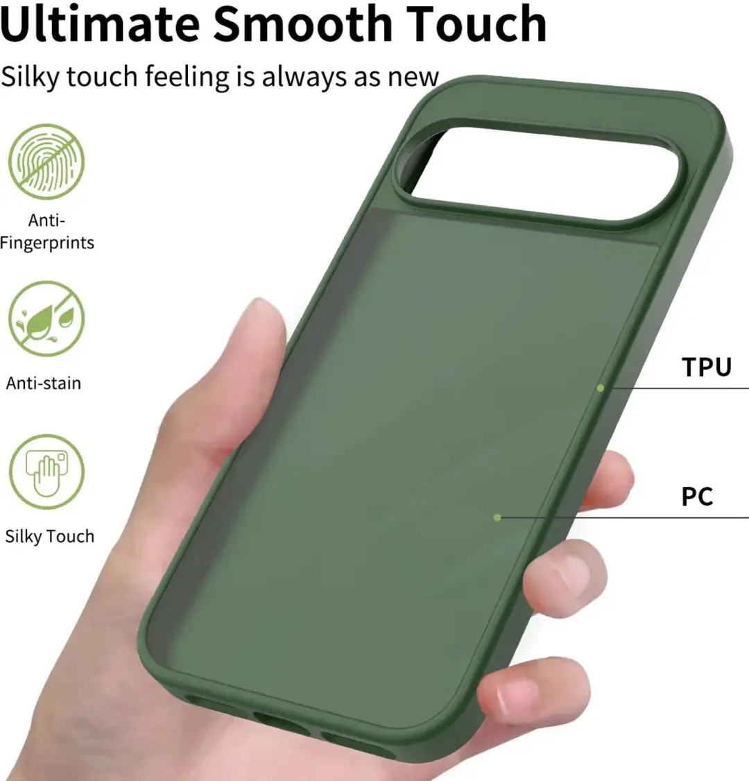 Selected Hoesje Google Pixel 11 Pro XL - Groen - afbeelding 4 van 5