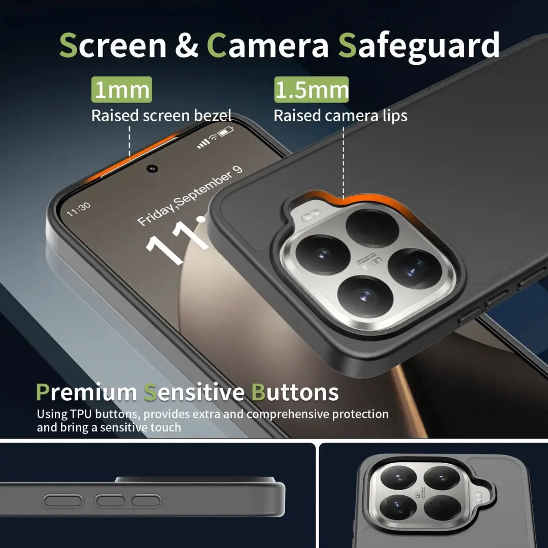 Selected Hoesje Xiaomi 17T Pro Matte - Zwart - afbeelding 5 van 6