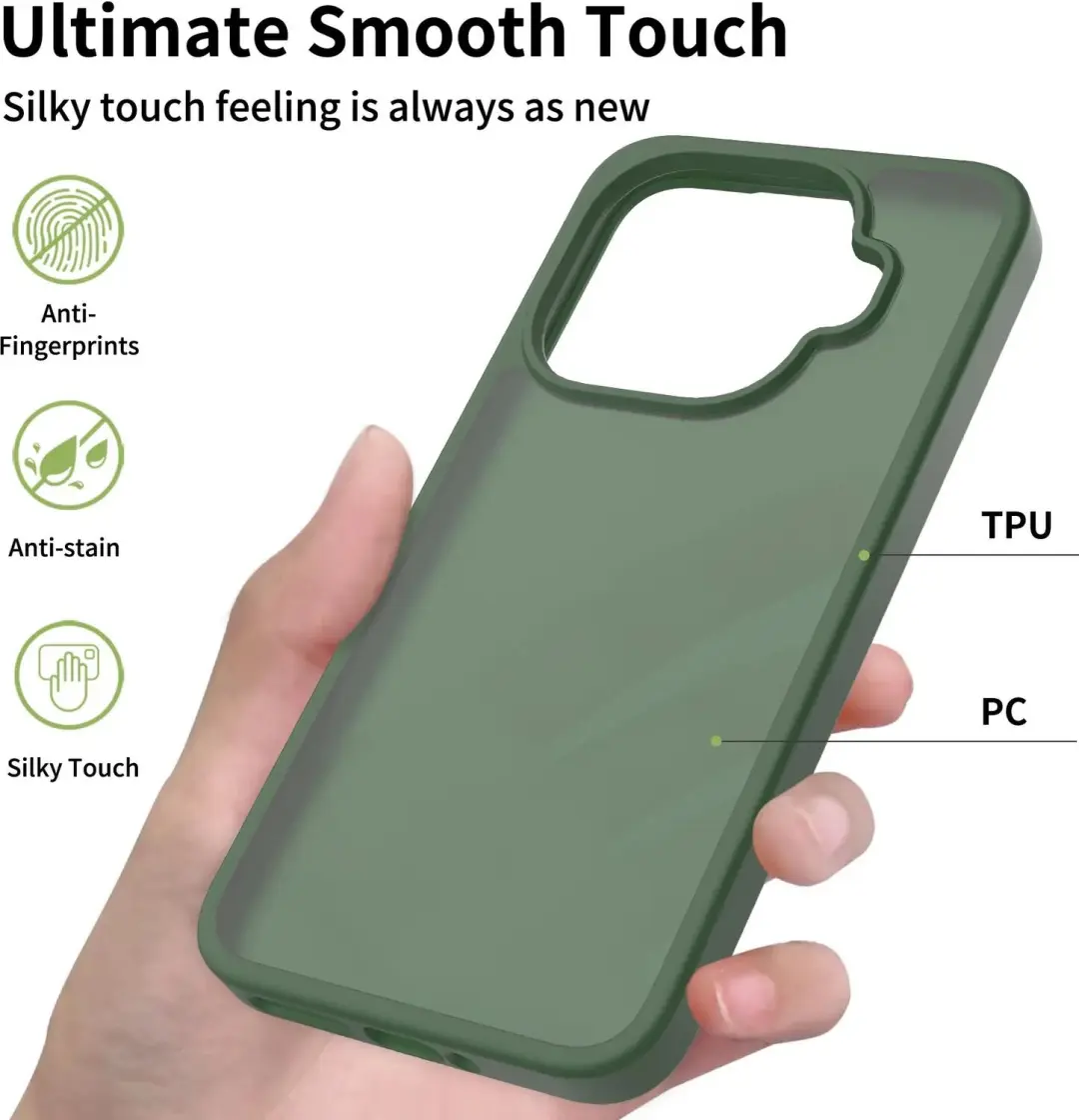 Selected Hoesje Xiaomi 17T Pro Groen - Matte Back Cover - afbeelding 6 van 6