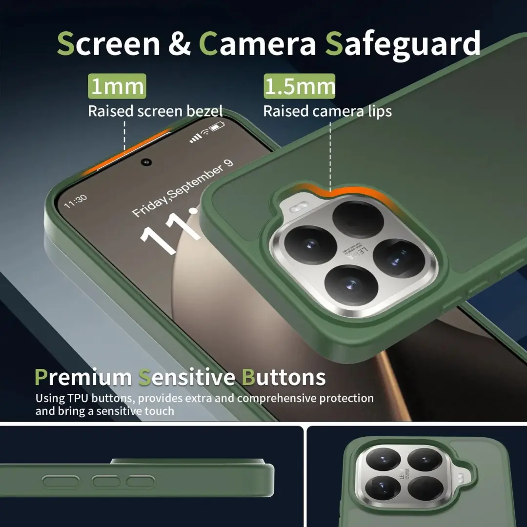 Selected Hoesje Xiaomi 17T Pro Groen - Matte Back Cover - afbeelding 4 van 6