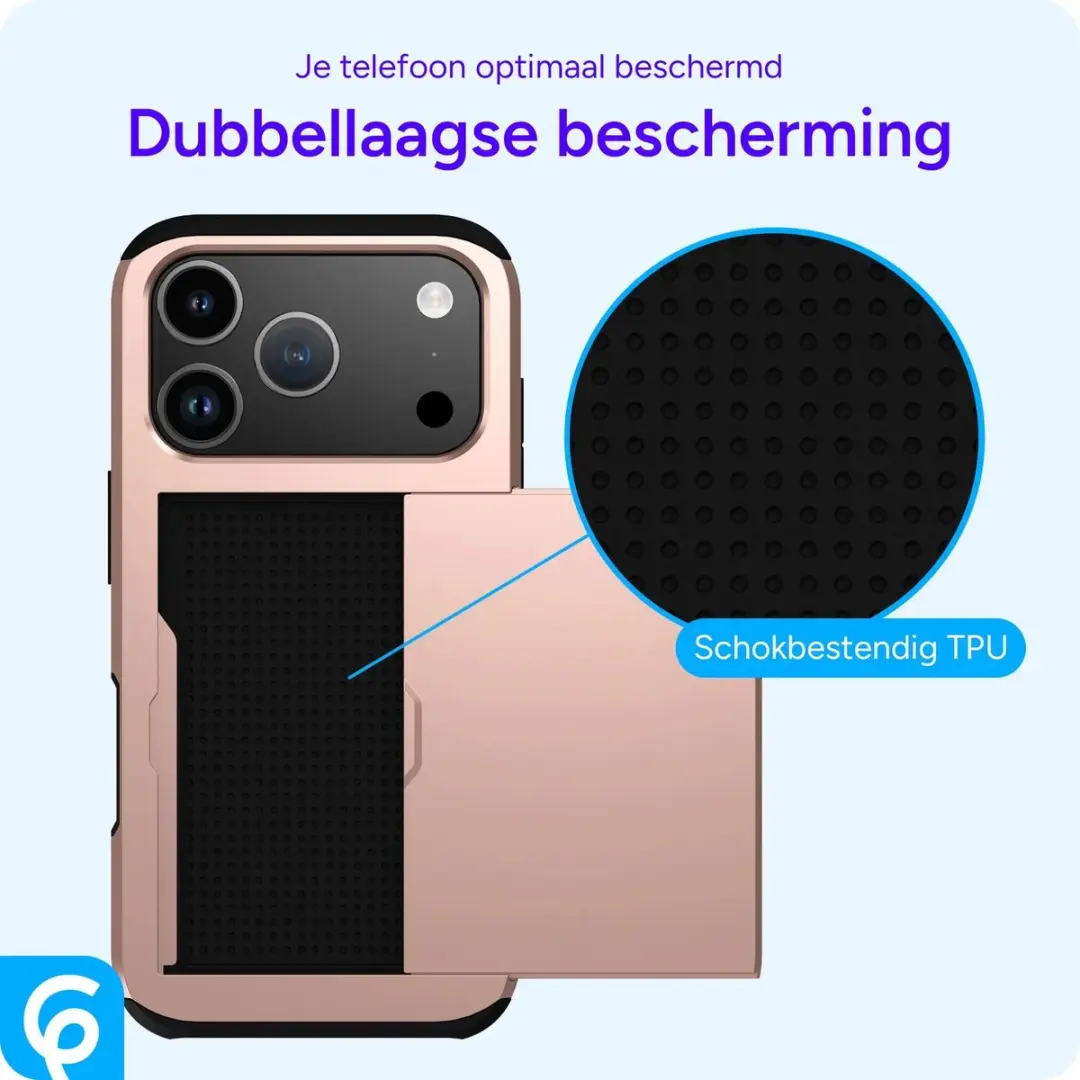 Selected Hoesje iPhone 18 Pro Max Kaarthouder Roze - afbeelding 2 van 6