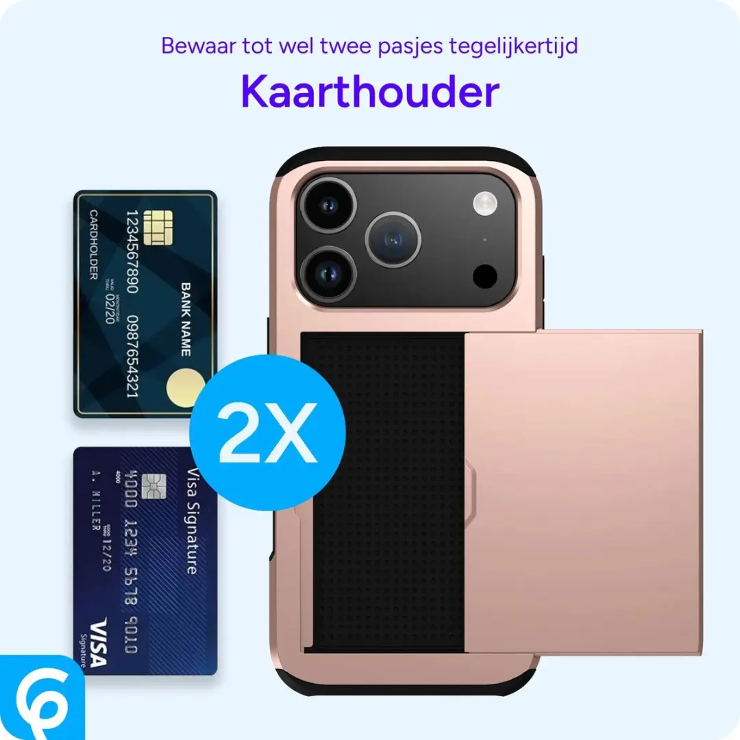 Selected Hoesje iPhone 18 Pro Max Kaarthouder Roze - afbeelding 6 van 6