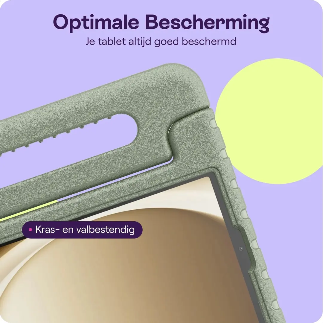 HappyCase Kinder Tablethoes Samsung Galaxy Tab A11/A9 Plus - Khaki - afbeelding 6 van 6