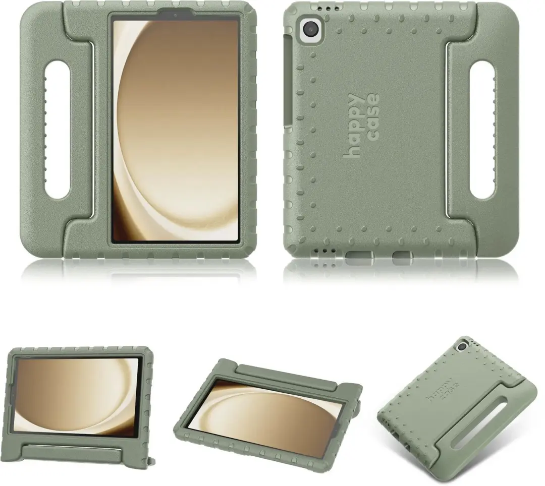 HappyCase Kinder Tablethoes Samsung Galaxy Tab A11/A9 Plus - Khaki - afbeelding 5 van 6