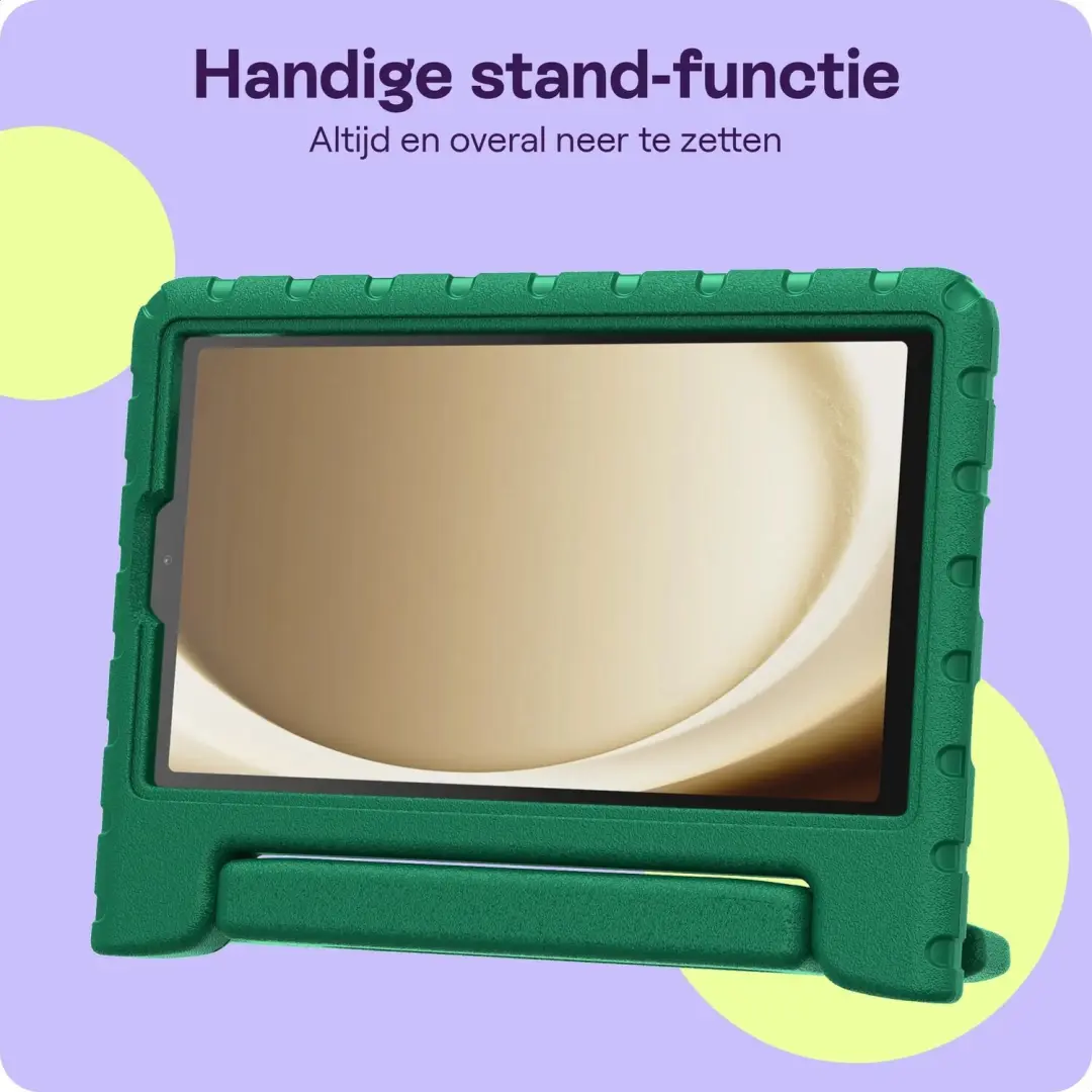 HappyCase Kinder Tablethoes Samsung Galaxy Tab A11/A9 Plus - Donker Groen - afbeelding 6 van 6