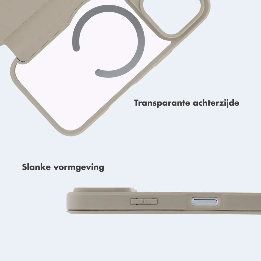 Imoshion Hoesje iPhone 18/17 Pro Beige - MagSafe - 2 Pasjes - afbeelding 3 van 6