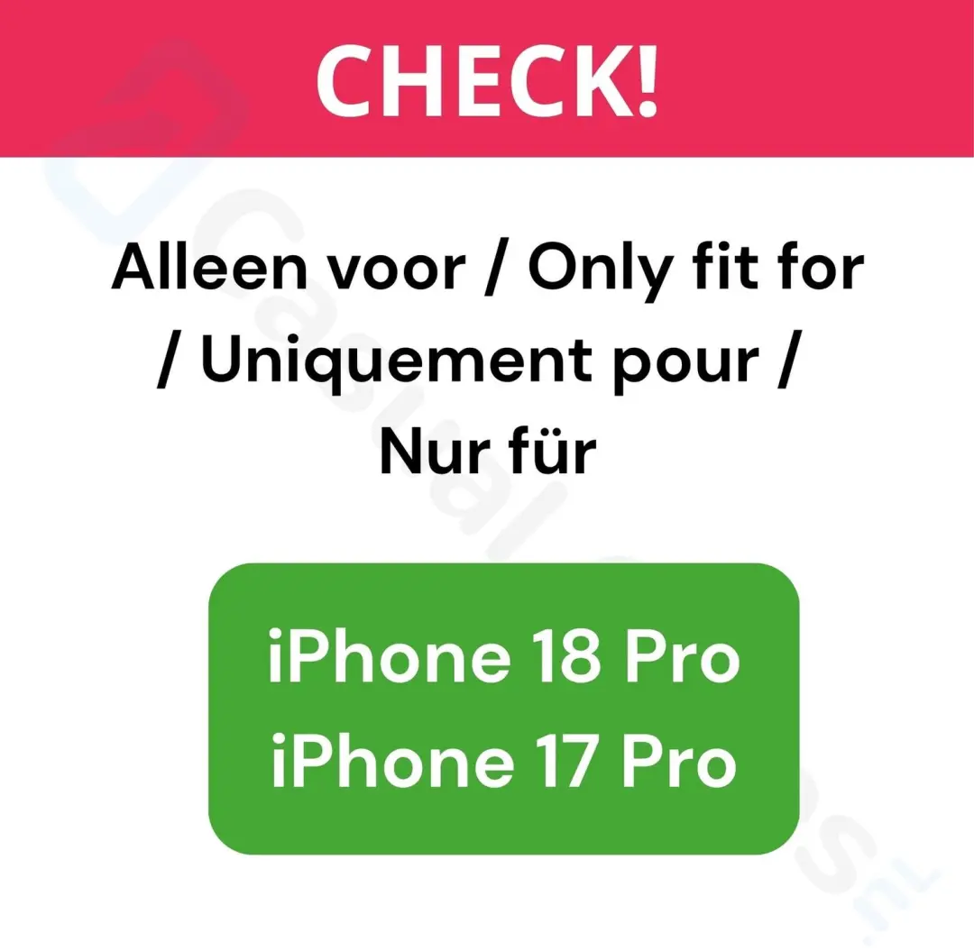 Caseme Geschikt voor iPhone 18 Pro / Geschikt voor iPhone 17 Pro magnetisch hoes