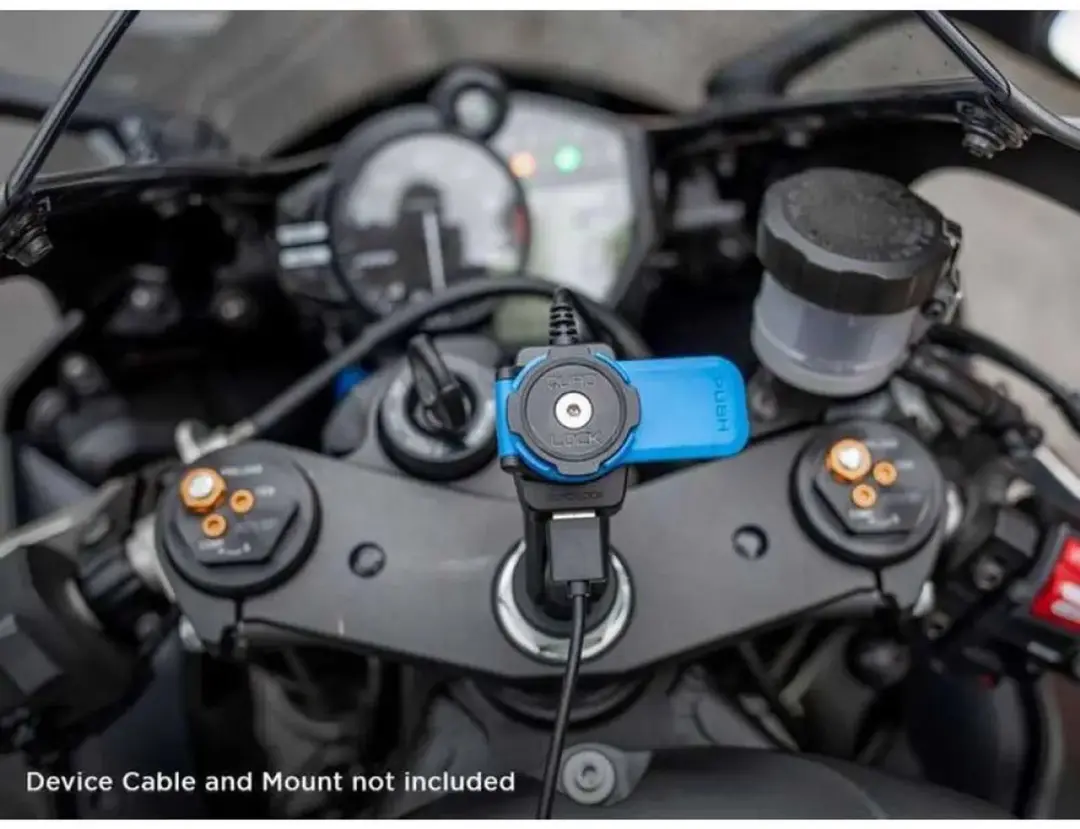Quad Lock QLA-MOT-USB Motorfiets USB Oplader - Zwart - afbeelding 3 van 6
