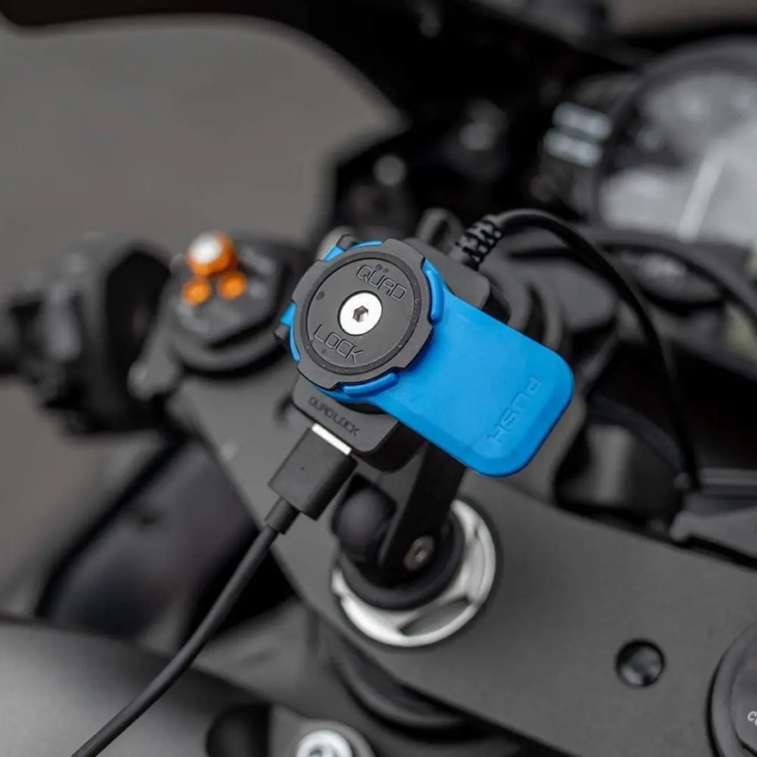 Quad Lock QLA-MOT-USB Motorfiets USB Oplader - Zwart - afbeelding 6 van 6