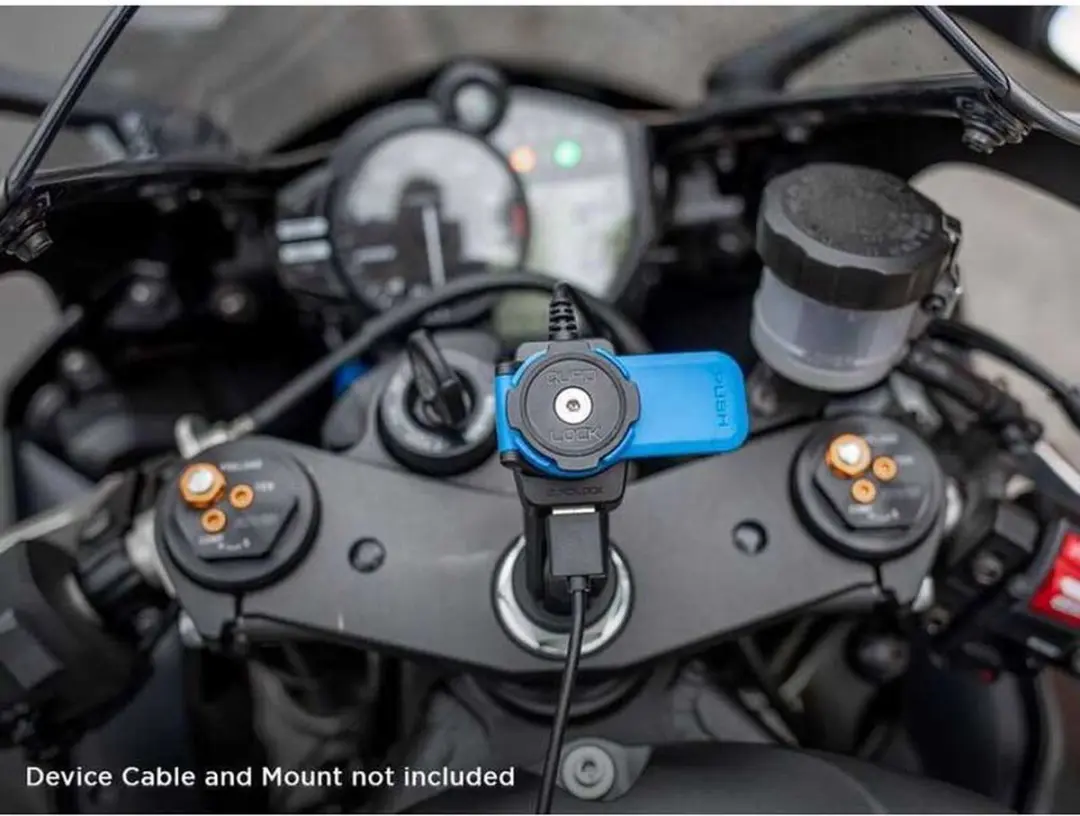 Quad Lock QLA-MOT-USB Motorfiets USB Oplader - Zwart - afbeelding 2 van 6