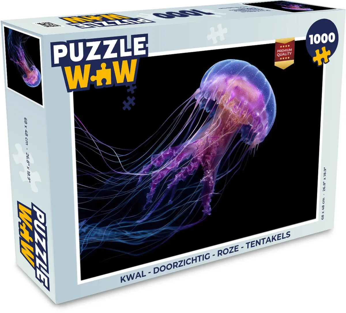 PuzzleWow Kwal Doorzichtig Legpuzzel 1000 Stuks