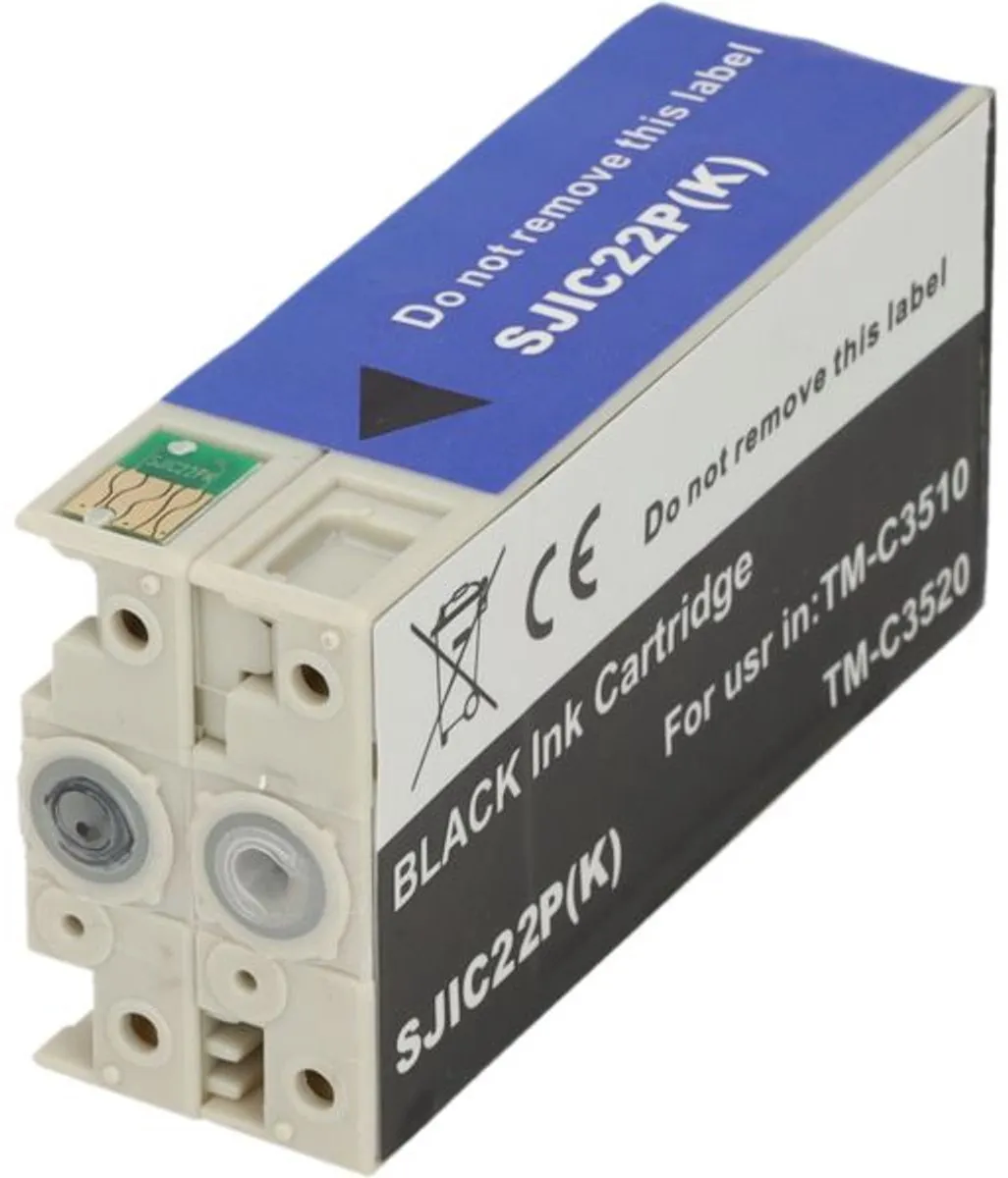 PrintAbout SJIC22P(K) Inktcartridge Zwart - 37.5ml - Epson