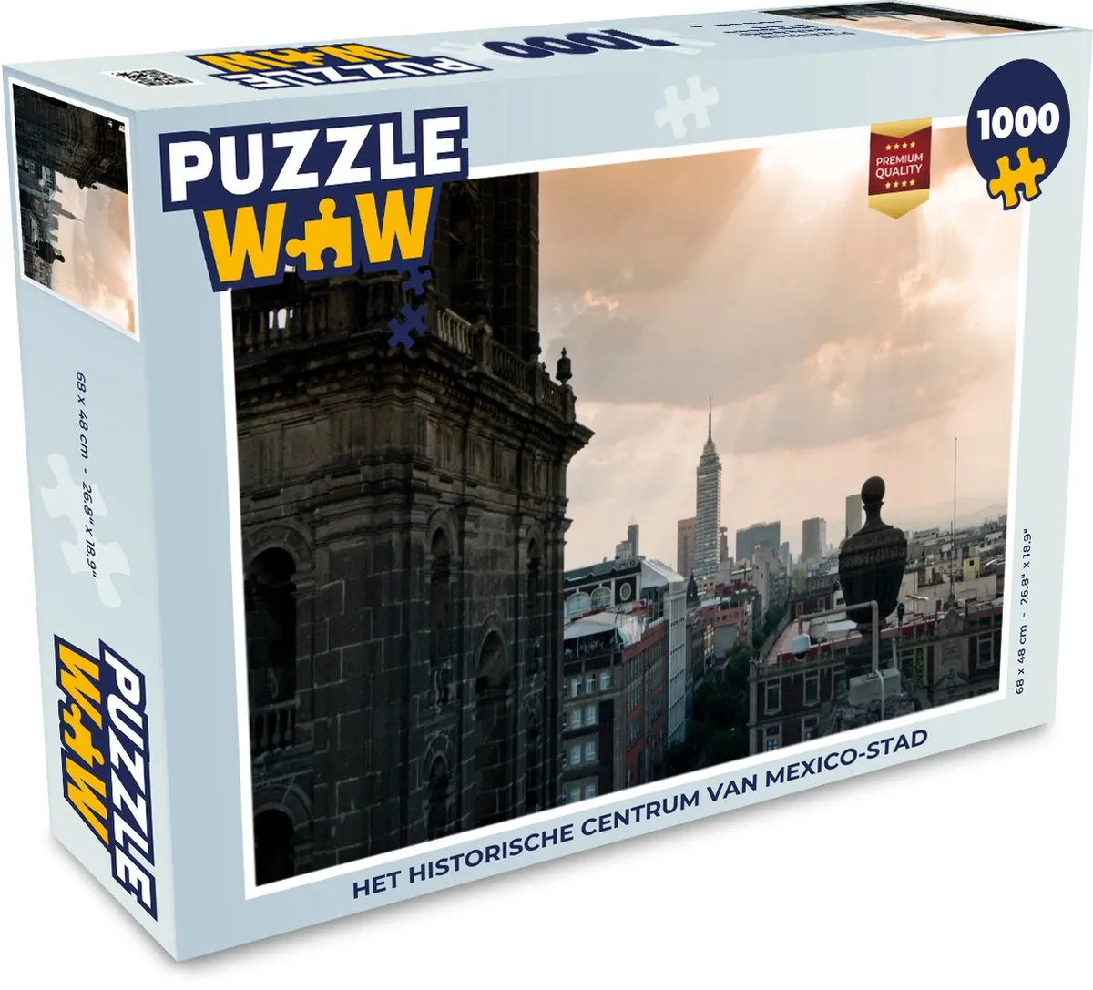 PuzzleWow Het Historische Centrum van Mexico-Stad Legpuzzel 1000 Stuks