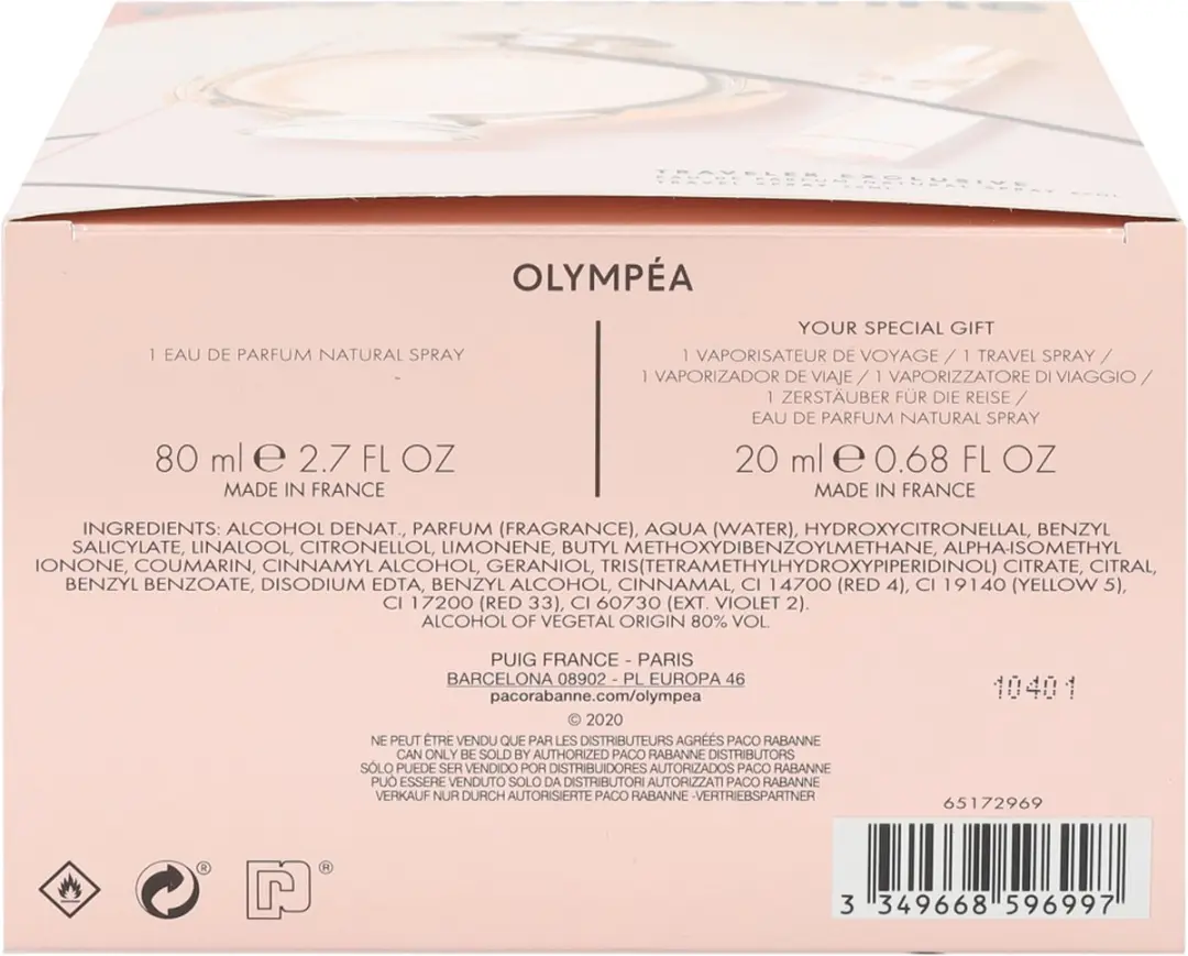 Paco Rabanne Olympéa Geurset - 100ml - afbeelding 6 van 6