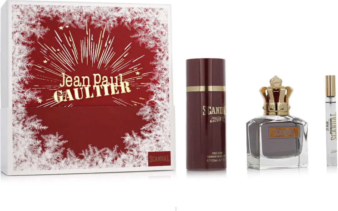 Parfumset voor Heren Jean Paul Gaultier Scandal Pour Homme EDT 3 Onderdelen Eau
