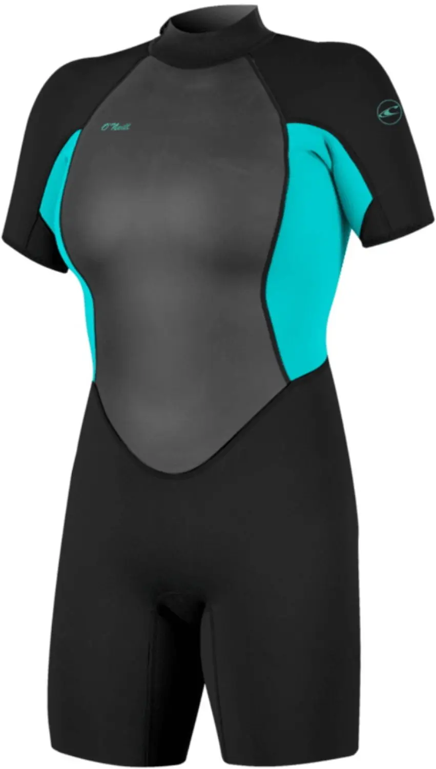 O'Neill Dames Reactor-2 2mm Shorty Wetsuit - Zwart/Blauw - afbeelding 3 van 6