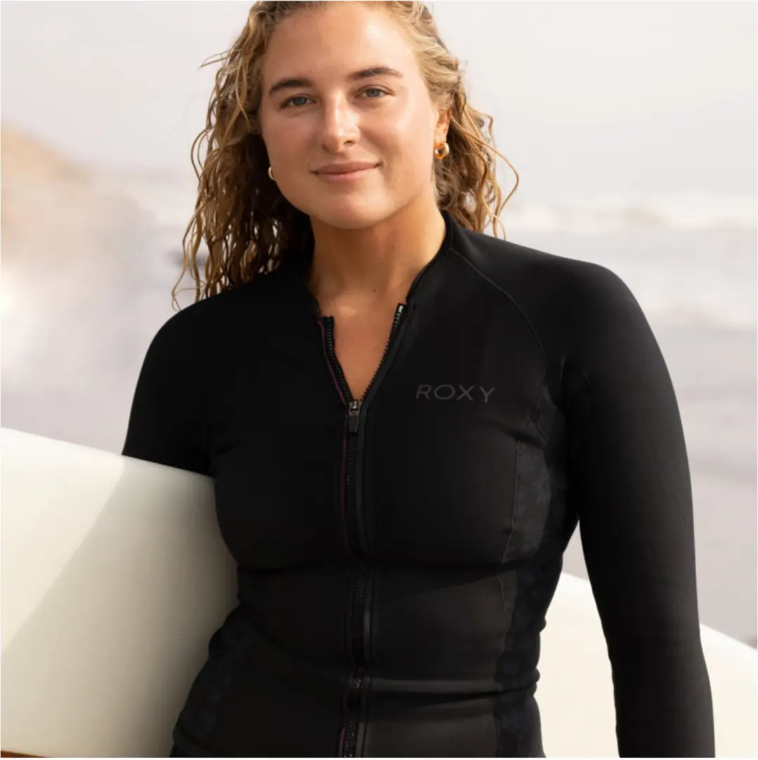 Roxy Dames Swell Series Wetsuit Jacket 1mm - Zwart - afbeelding 5 van 6